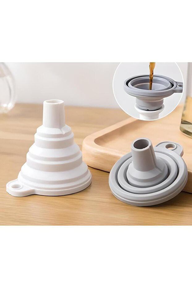 Pratik Mini Silikon Katlanır Huni